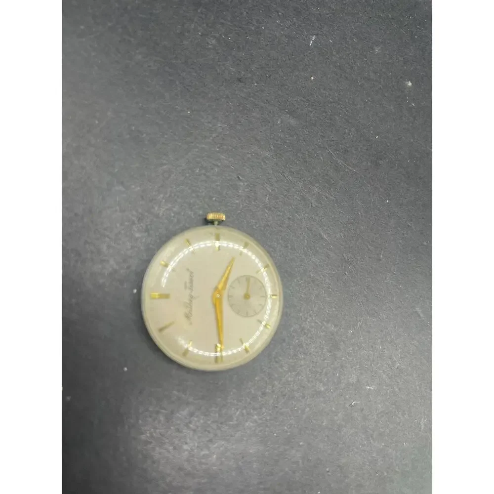 Mathey-Tissot Vintage Swiss Made Watch Head Sub Seconds Dial Gold Tone